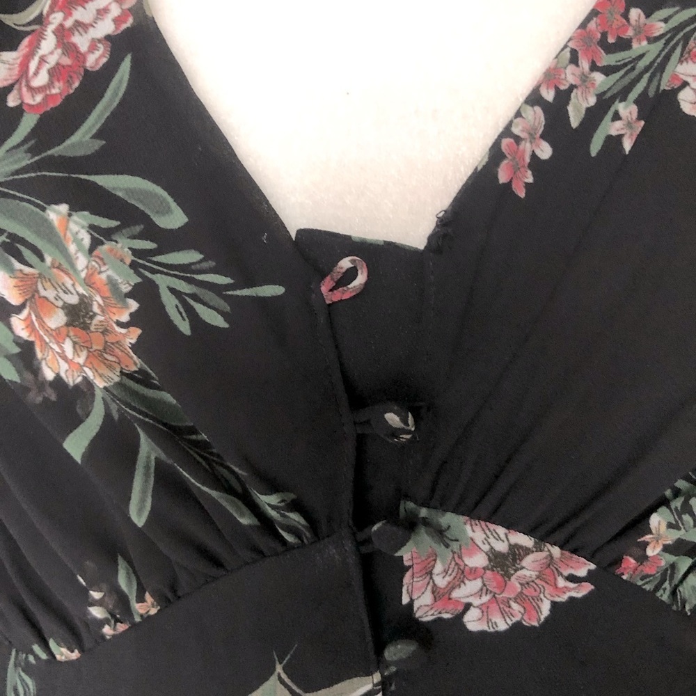 ASTR Floral Button Up Midi Dress - Picture 4 of 6